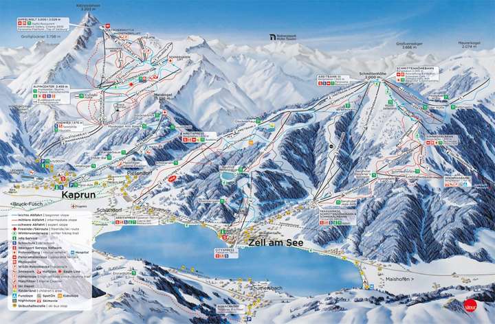 Zell am See pistekort
